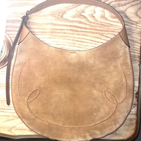 Ralph Lauren Suede Western Large Shoulder Bag 💼 🐎 - Picture 9 of 11